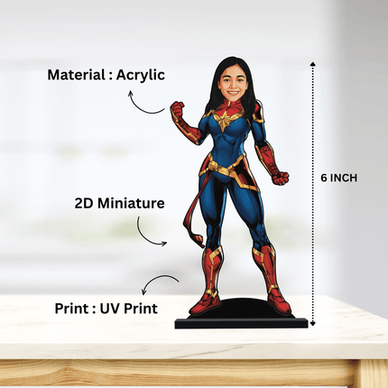 Personalised Superhero Minify Captain Marvel