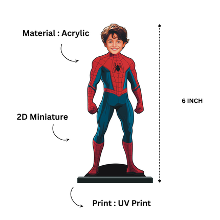 Personalised Superhero Minify Spider Man Pose 2