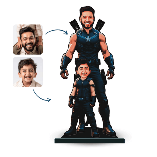 Personalised Superhero Father & Son Hawkeye Minify