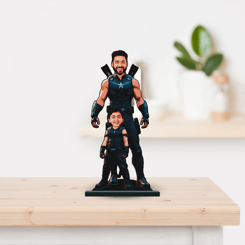 Personalised Superhero Father & Son Hawkeye Minify