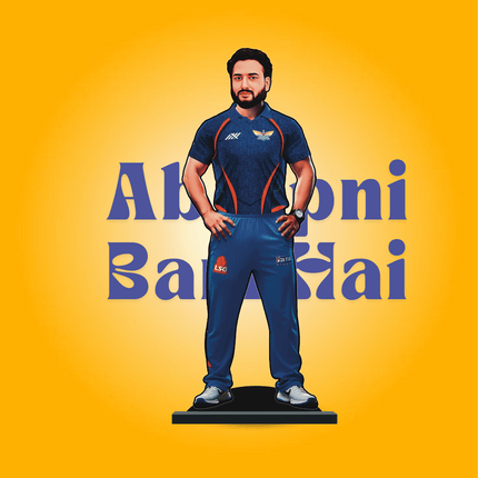 Custom IPL Team Miniature with Your Face + Free Keychain: Lucknow Super Giants