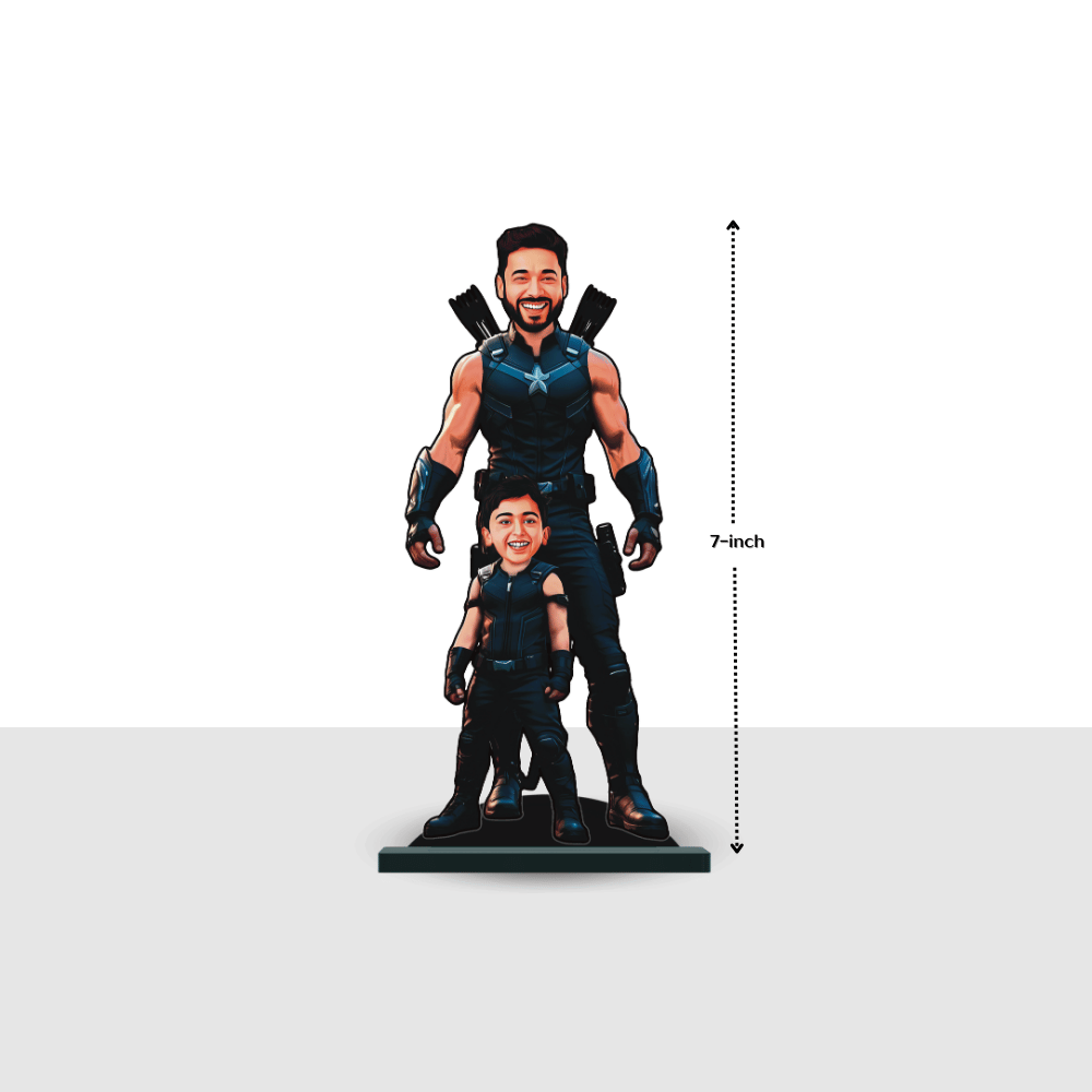 Personalised Superhero Father & Son Hawkeye Minify