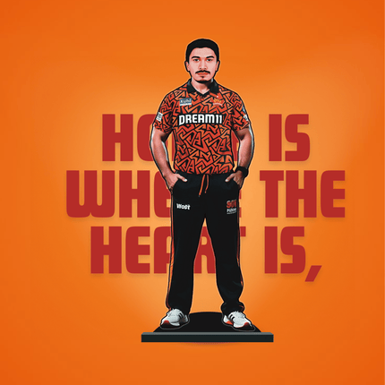 Custom IPL Team Miniature with Your Face + Free Keychain: Sunrisers Hyderabad