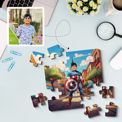 Captain America Superhero Puzzle