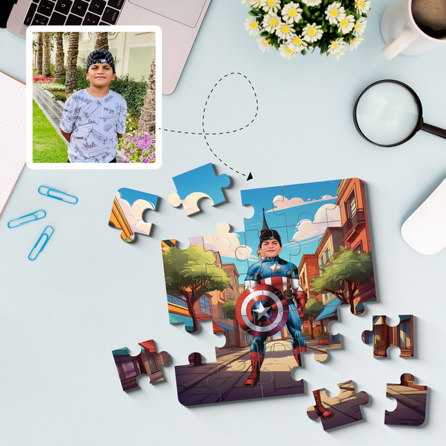 Captain America Superhero Puzzle