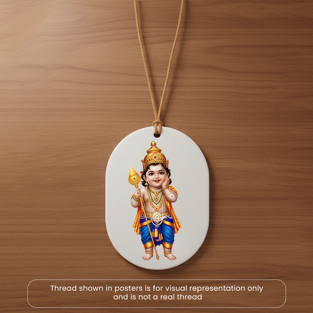 Lord Murugan Mirror Hanger