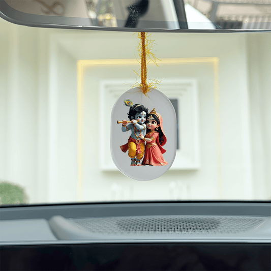 Cute Radha Krishna Mirror Hanger