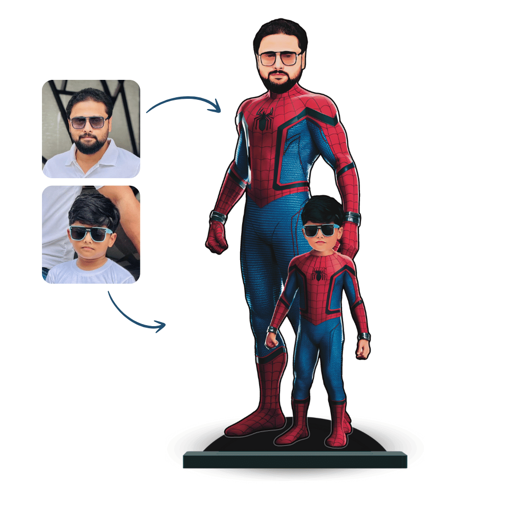 Personalised Superhero Father & Son Spider Man Minify