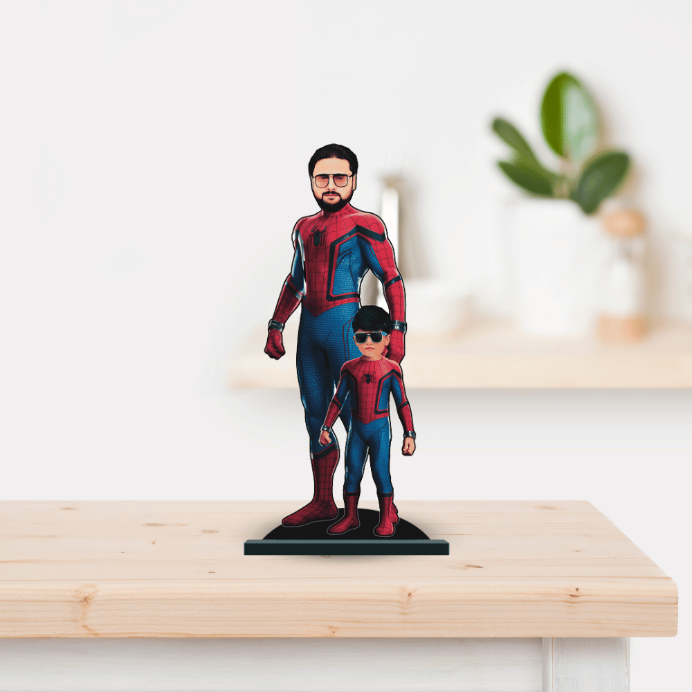 Personalised Superhero Father & Son Spider Man Minify