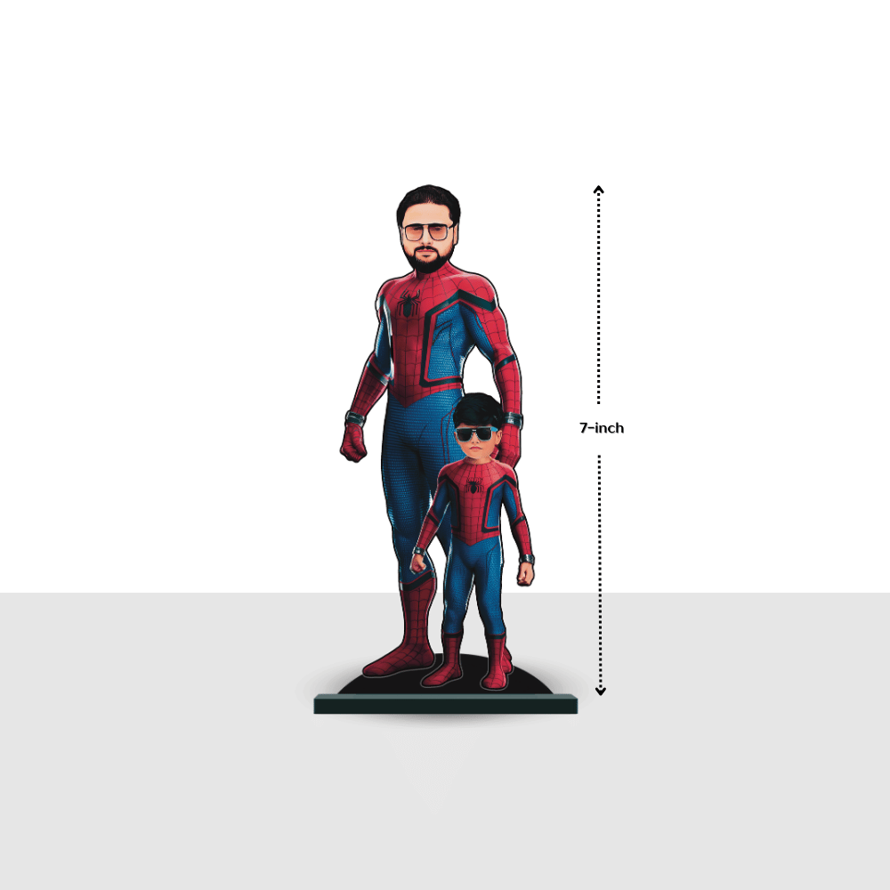 Personalised Superhero Father & Son Spider Man Minify