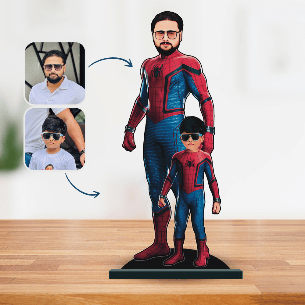 Personalised Superhero Father & Son Spider Man Minify