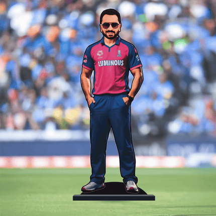 Custom IPL Team Miniature with Your Face + Free Keychain: Rajasthan Royals