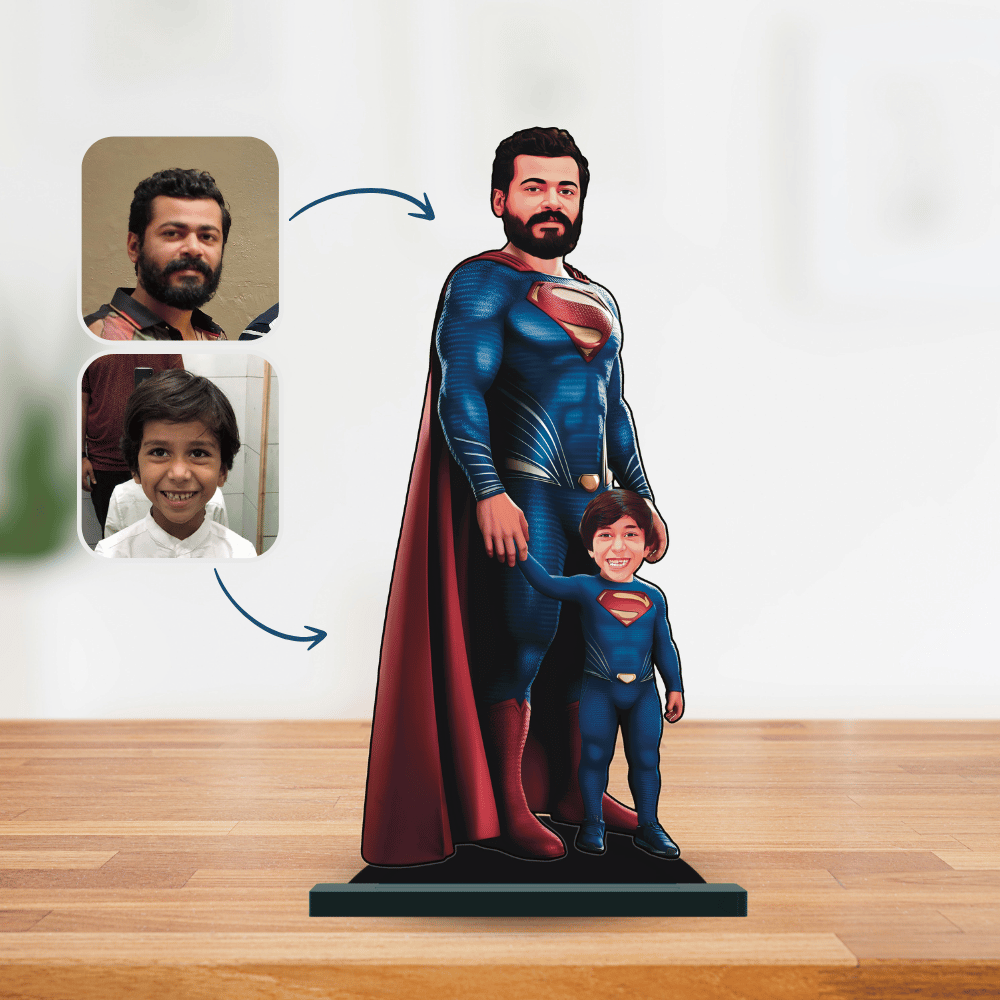 Personalised Superhero Father & Son Super Man Minify