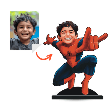 Personalised Superhero Minify Spider Man sitting pose