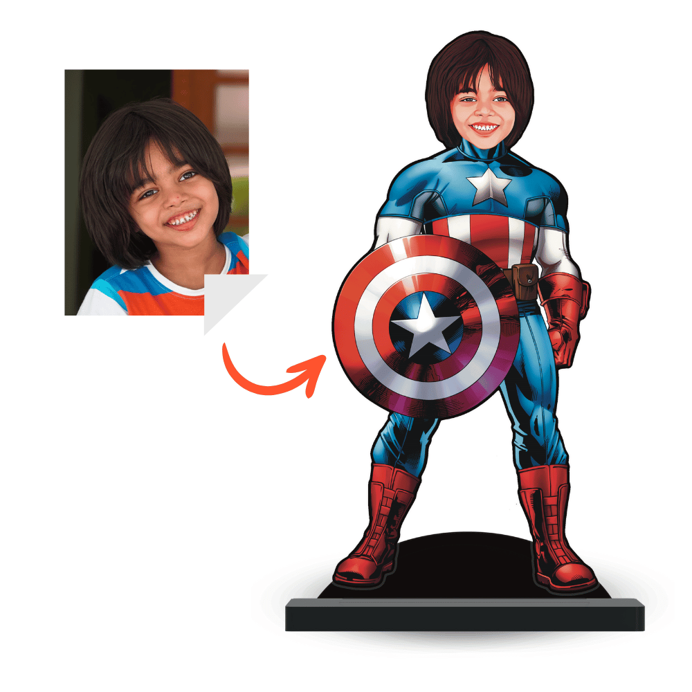 Personalised Superhero Minify Captain America