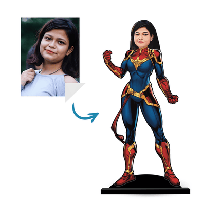 Personalised  Captain marvel Miniature for Adults