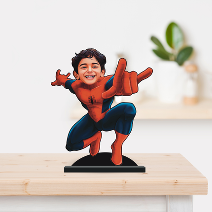 Personalised Superhero Minify Spider Man sitting pose