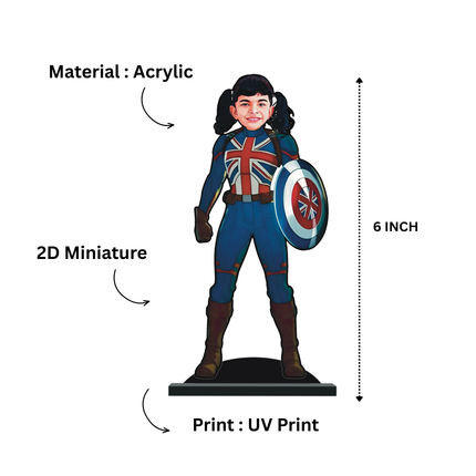 Superhero minify Lady Captain America