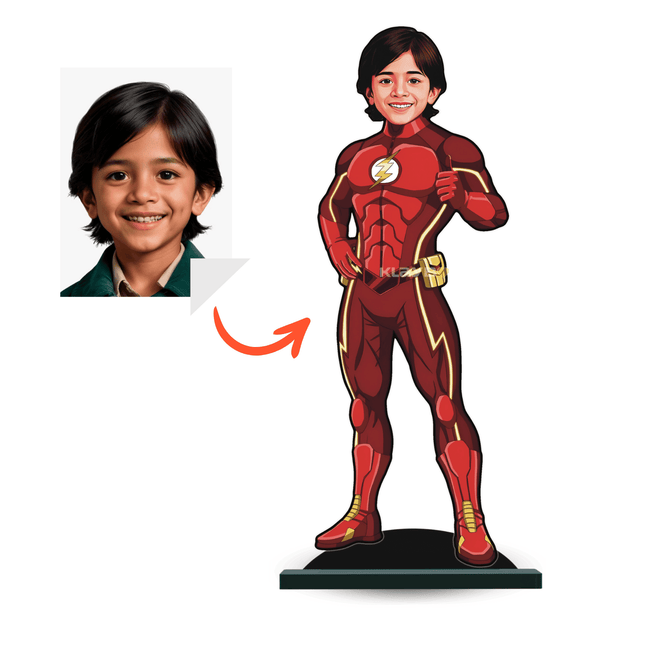 Personalised Superhero Flash Minify Pose 2