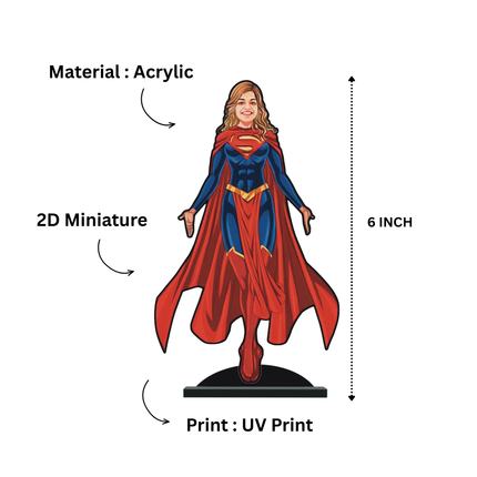 Superhero minify Super Women Straight Pose