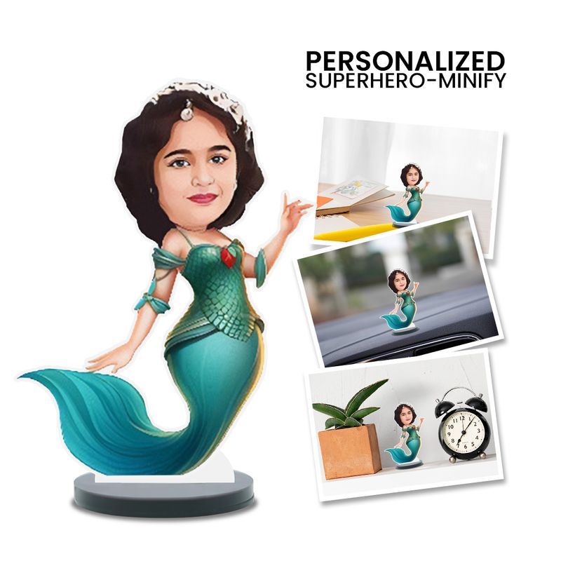 Superhero minify little mermaid