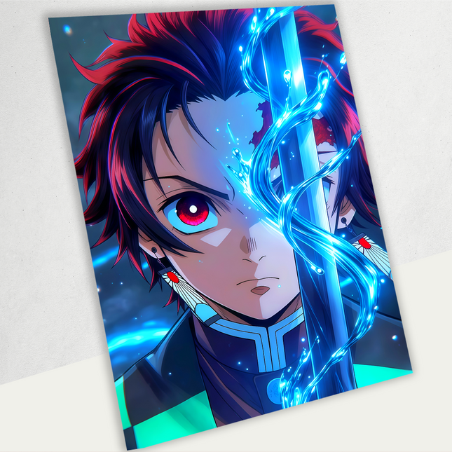 Tanjiro Kamado – Water Breathing - Premium Acrylic Anime Wall Frame