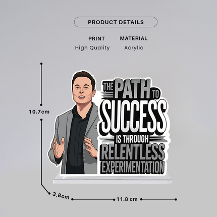 Elon Musk Motivational Table Top Decor