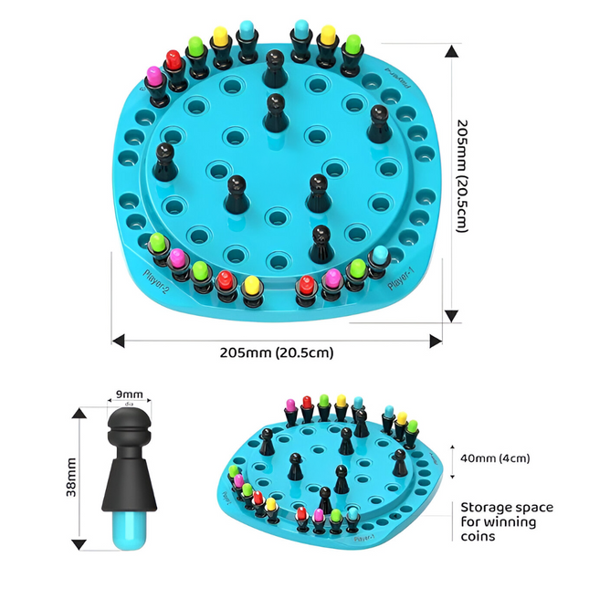 2 in 1 Memory Chess & XOX0 Game