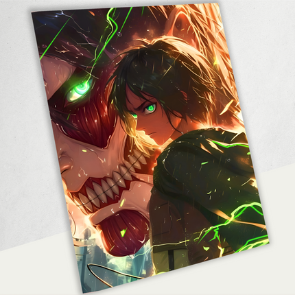Eren Yeager – Titan Awakening Premium Acrylic Anime Wall Frame