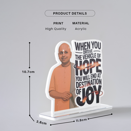 Gaur Gopal Das Motivational Table Top Decor