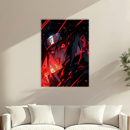 Sasuke Uchiha – Sharingan Fury Premium Acrylic Anime Wall Frame