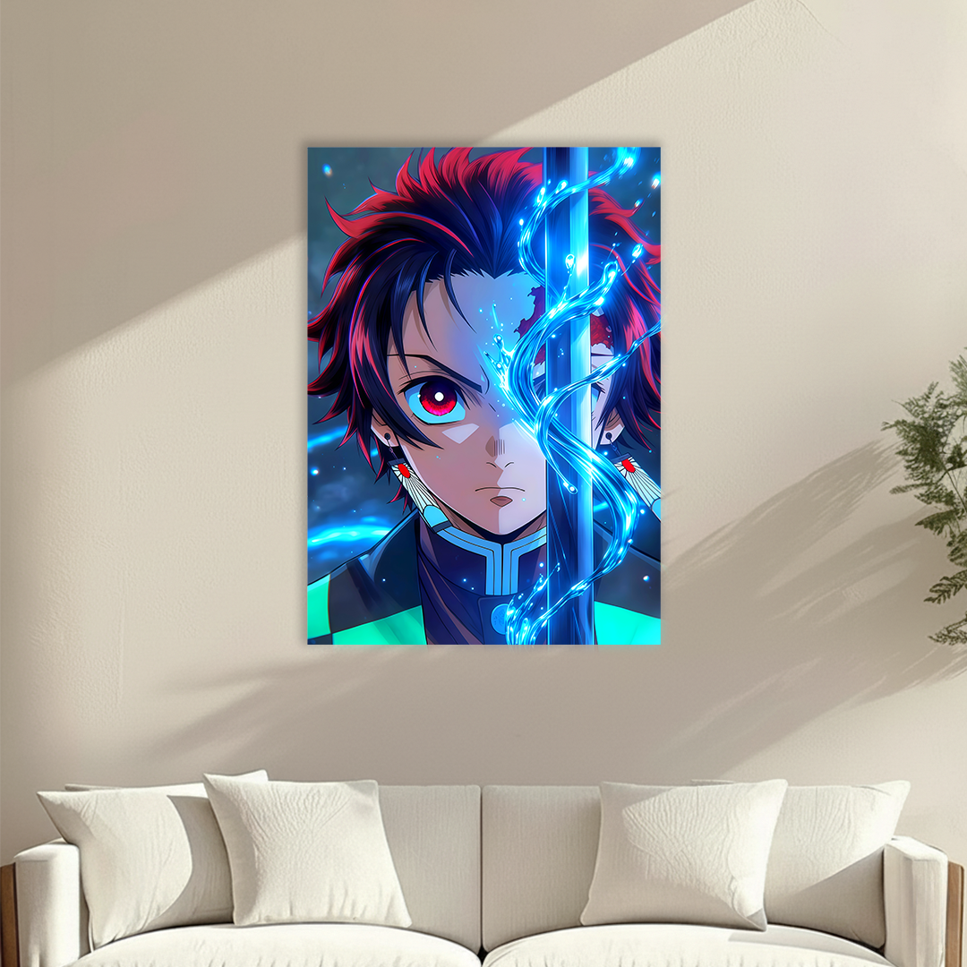 Tanjiro Kamado – Water Breathing - Premium Acrylic Anime Wall Frame