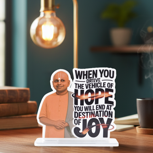 Gaur Gopal Das Motivational Table Top Decor