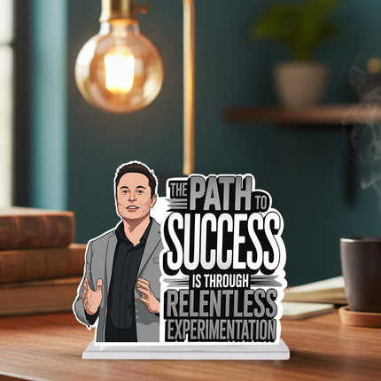 Elon Musk Motivational Table Top Decor