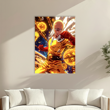Saitama – One Punch Hero Premium Acrylic Anime Wall Frame