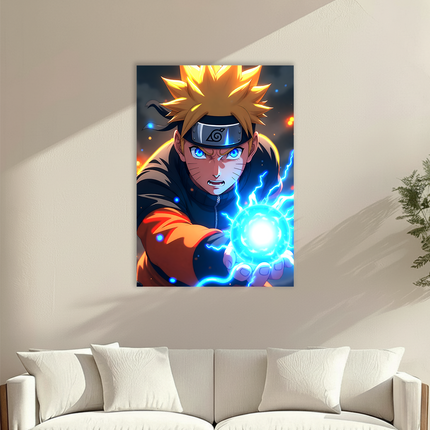 Naruto Uzumaki – Rasengan Energy - Premium Acrylic Anime Wall Frame