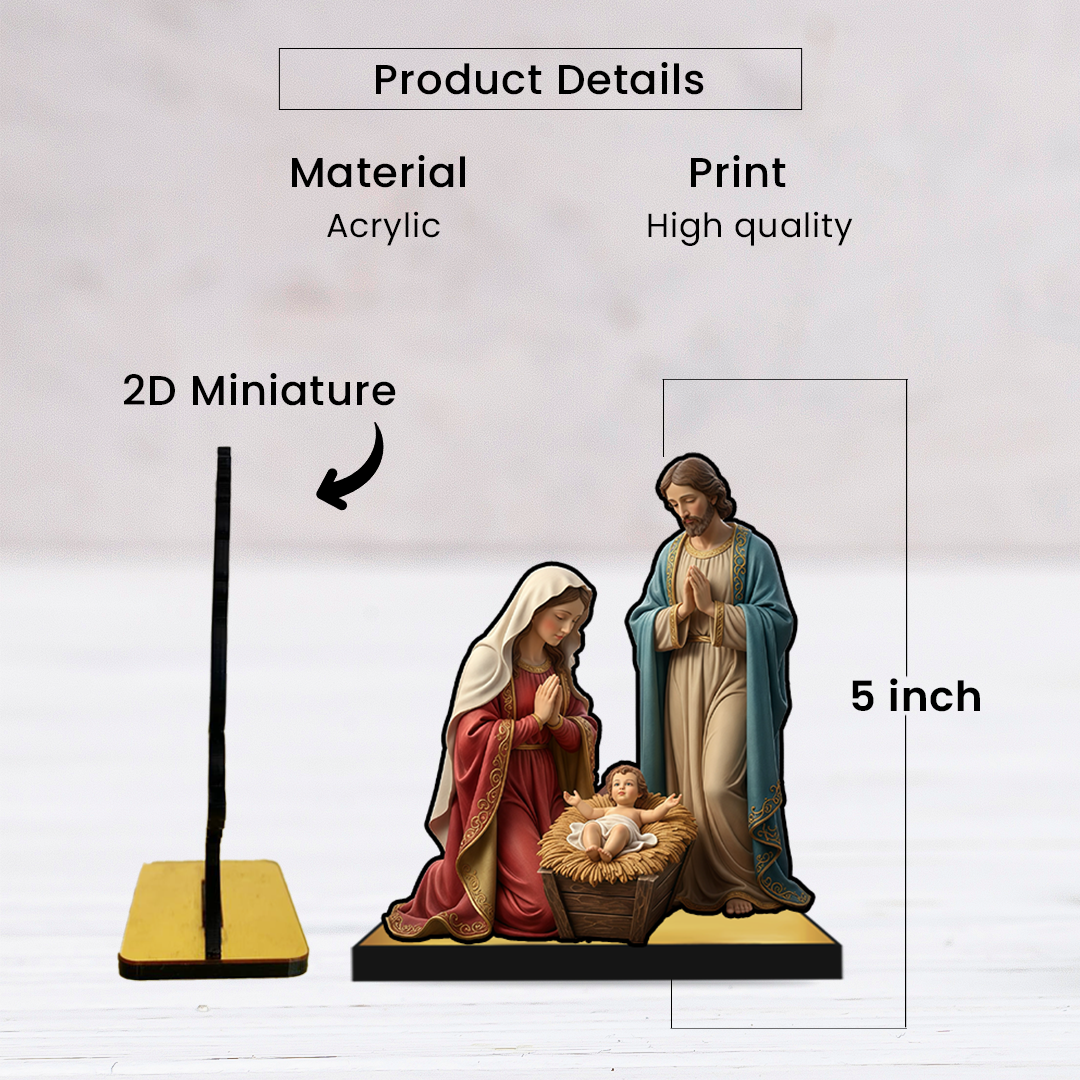 Holy Family – Christmas Nativity 2D Miniature