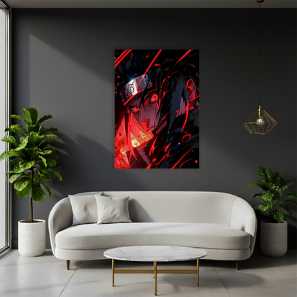 Sasuke Uchiha – Sharingan Fury Premium Acrylic Anime Wall Frame