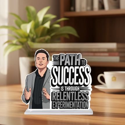 Elon Musk Motivational Table Top Decor