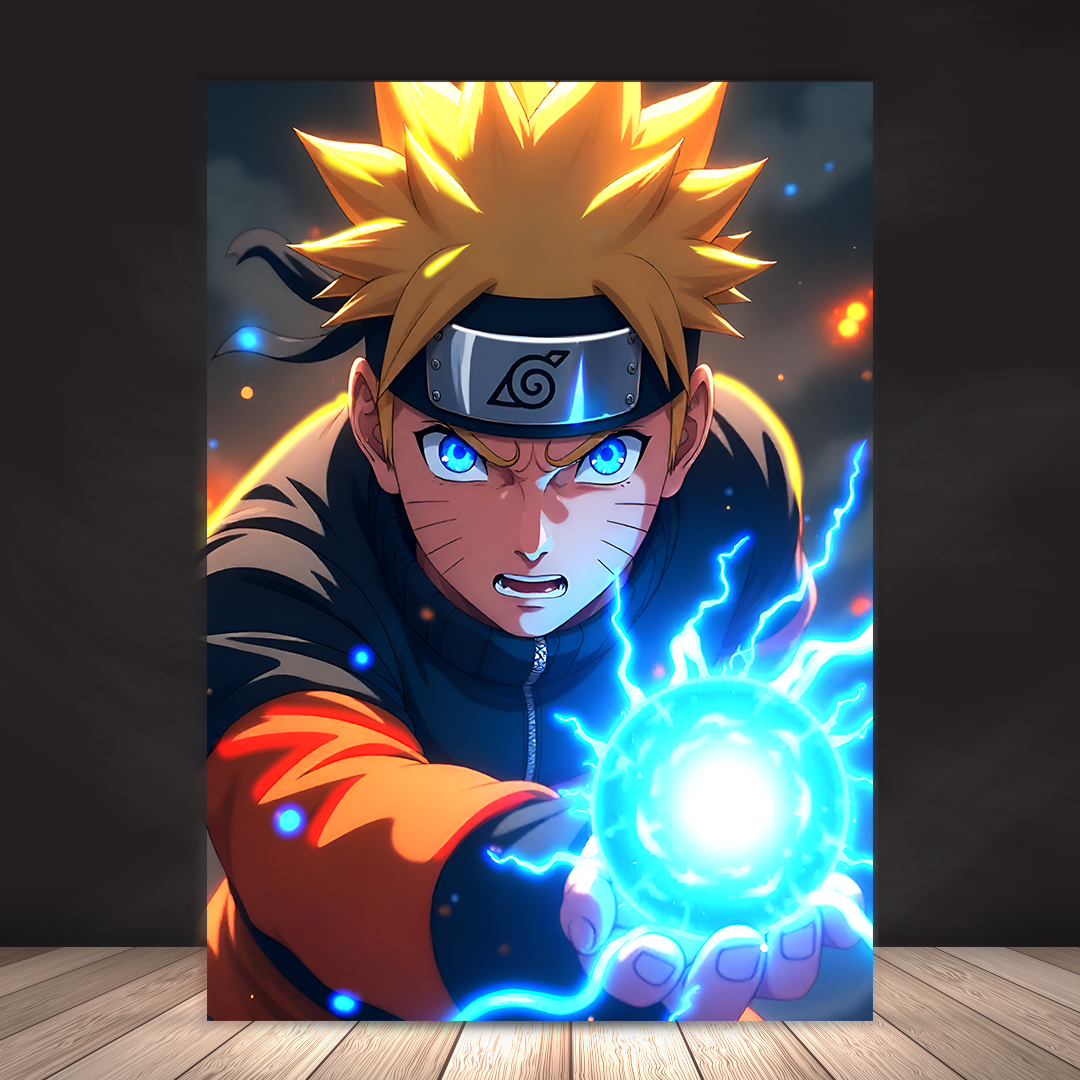 Naruto Uzumaki – Rasengan Energy - Premium Acrylic Anime Wall Frame