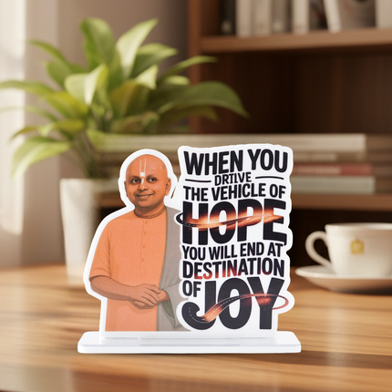 Gaur Gopal Das Motivational Table Top Decor