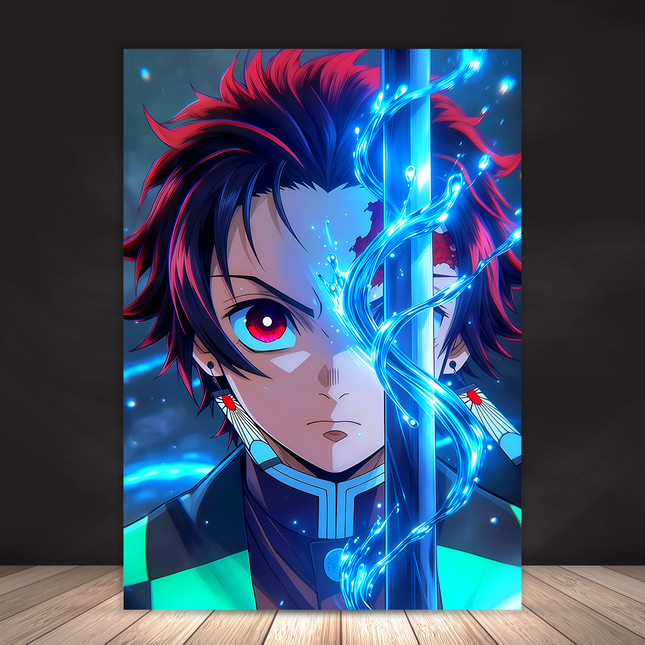 Tanjiro Kamado – Water Breathing - Premium Acrylic Anime Wall Frame