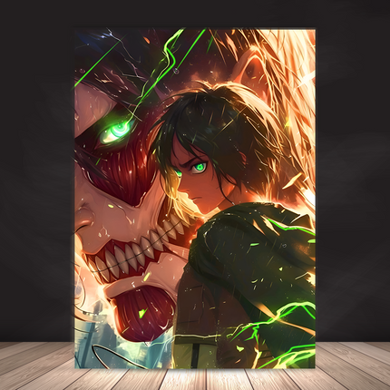 Eren Yeager – Titan Awakening Premium Acrylic Anime Wall Frame
