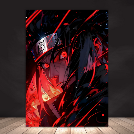 Sasuke Uchiha – Sharingan Fury Premium Acrylic Anime Wall Frame