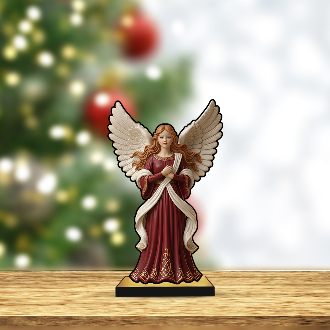 Guardian Angel of Grace – 2D Acrylic Christmas Decor Miniature