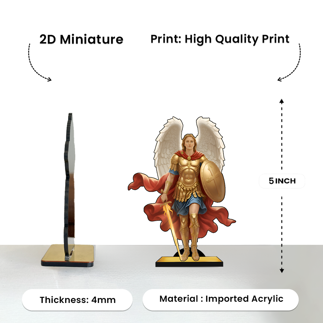 Michael the Archangel 2D Miniature statue