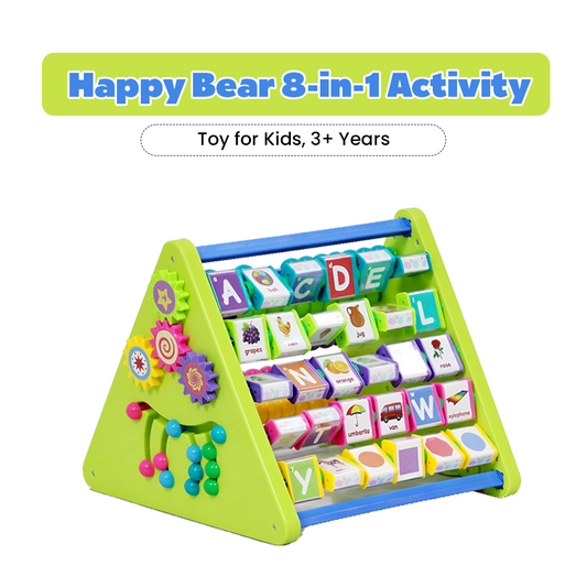 8-in-1 Activity Triangle Toy for Kids