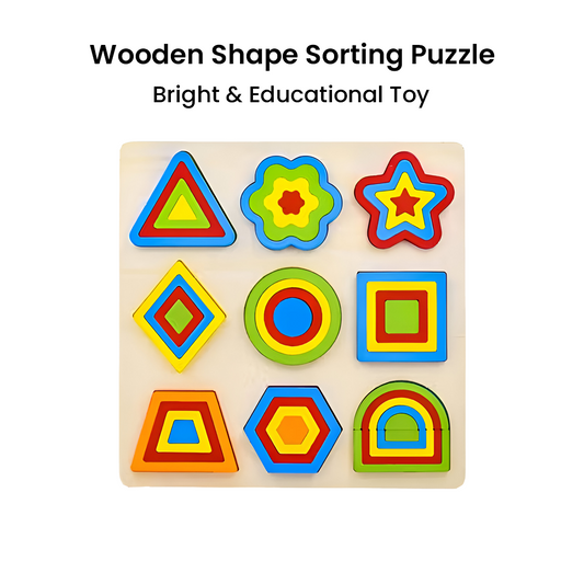 Wooden Shapes Puzzle Learning Toy