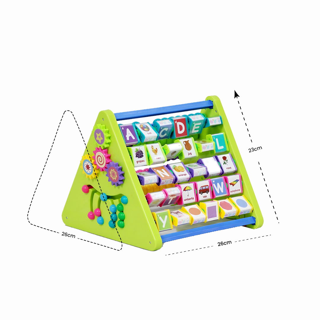 8-in-1 Activity Triangle Toy for Kids