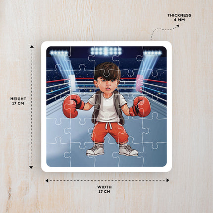 Personalised Boxer Desire Puzzle Photo Frame